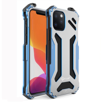 For iPhone 11 Pro R-JUST Shockproof Dustproof Armor Metal Protective Case(Blue) - iPhone 11 Pro Cases by R-JUST | Online Shopping South Africa | PMC Jewellery