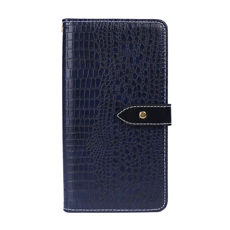 For HTC Desire 21+ idewei Crocodile Texture Horizontal Flip Leather Case with Holder & Card Slots & Wallet(Dark Blue) - HTC by idewei | Online Shopping South Africa | PMC Jewellery | Buy Now Pay Later Mobicred