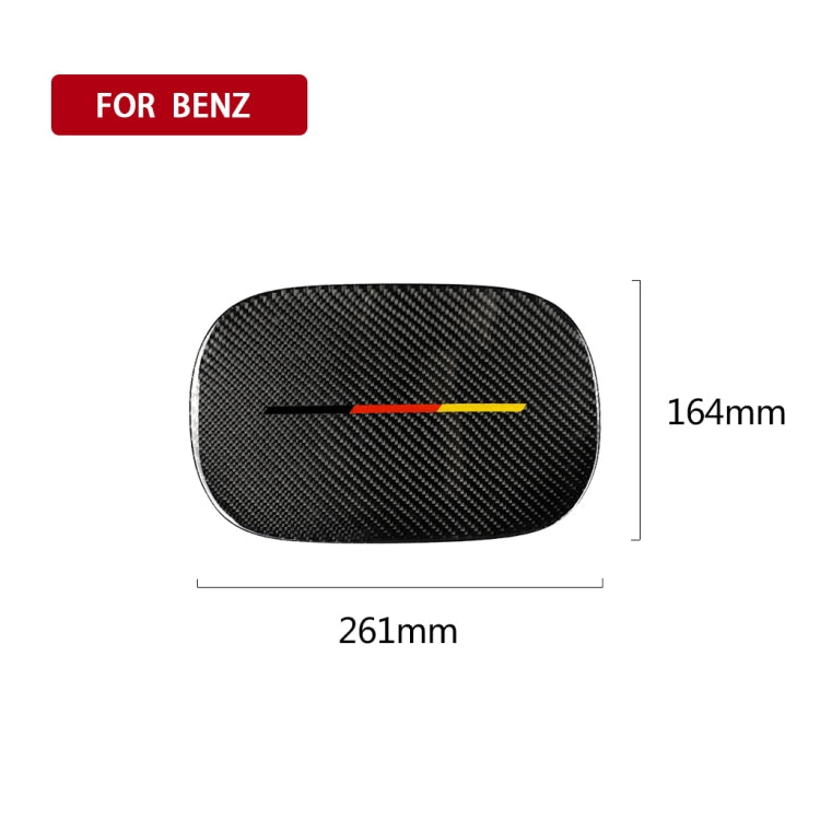 Car Carbon Fiber Fuel Tank Cap Decorative Sticker for Mercedes-Benz C Class W205 2015-2018, Left and Right Drive Universal(German Color) - Car Interior Mouldings by PMC Jewellery | Online Shopping South Africa | PMC Jewellery | Buy Now Pay Later Mobicred