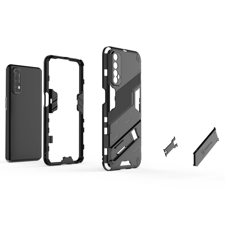For OPPO Realme 7 Punk Armor 2 in 1 PC + TPU Shockproof Case with Invisible Holder(Green) - Realme Cases by PMC TechLife | Online Shopping South Africa | PMC TechLife | Buy Now Pay Later Mobicred