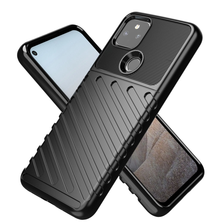 For Google Pixel 5A Thunderbolt Shockproof TPU Protective Soft Case(Black) - Google Cases by PMC TechLife | Online Shopping South Africa | PMC TechLife | Buy Now Pay Later Mobicred