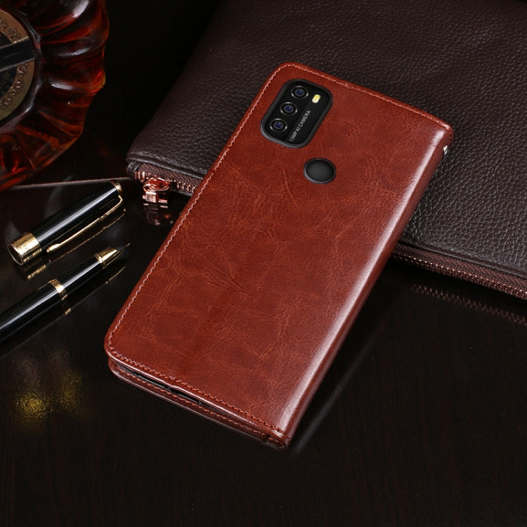 For Blackview A70 idewei Crazy Horse Texture Horizontal Flip Leather Case with Holder & Card Slots & Wallet(Blue) - More Brand by idewei | Online Shopping South Africa | PMC TechLife | Buy Now Pay Later Mobicred