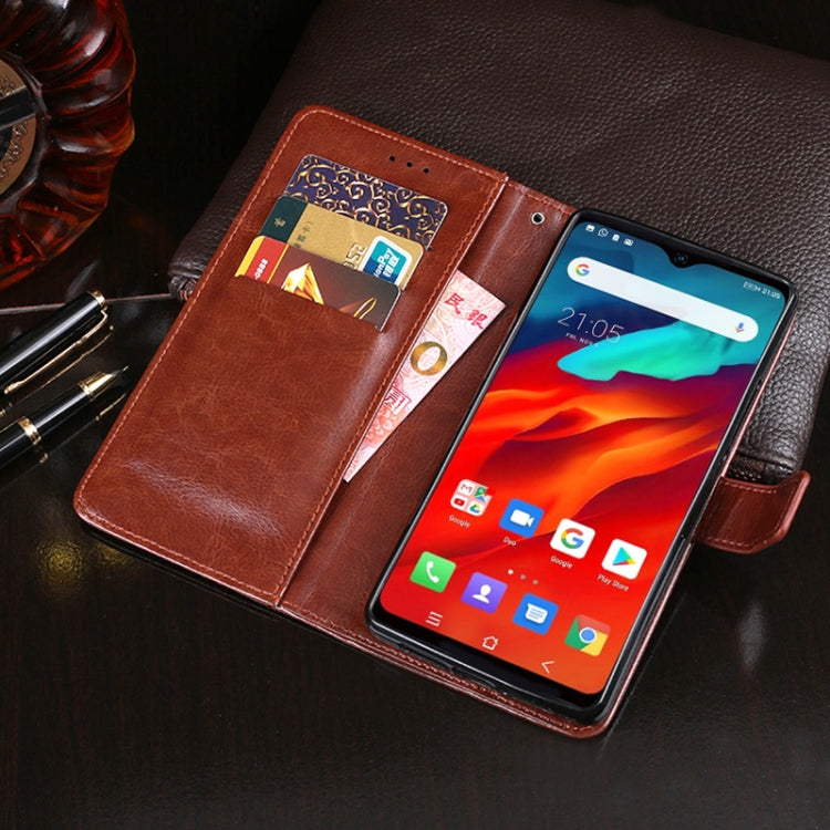 For Blackview A80 Plus idewei Crazy Horse Texture Horizontal Flip Leather Case with Holder & Card Slots & Wallet(Black) - More Brand by idewei | Online Shopping South Africa | PMC TechLife | Buy Now Pay Later Mobicred