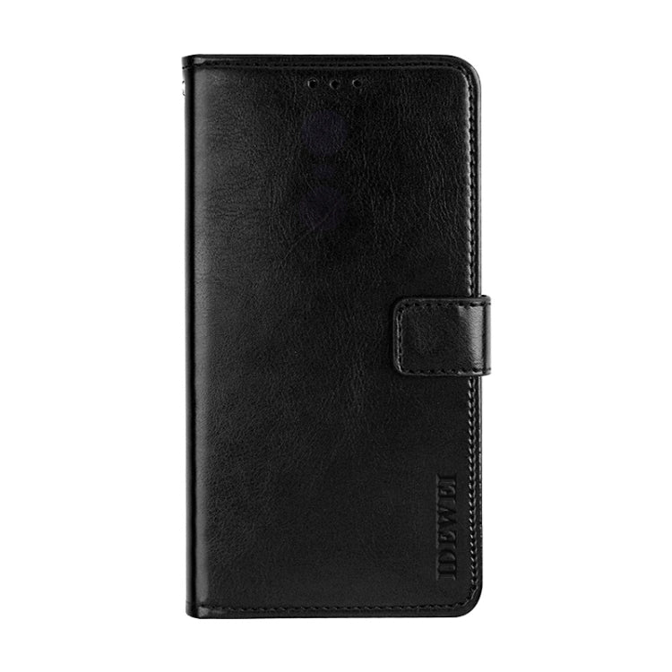 For TCL 10 5G idewei Crazy Horse Texture Horizontal Flip Leather Case with Holder & Card Slots & Wallet(Black) - More Brand by idewei | Online Shopping South Africa | PMC Jewellery | Buy Now Pay Later Mobicred