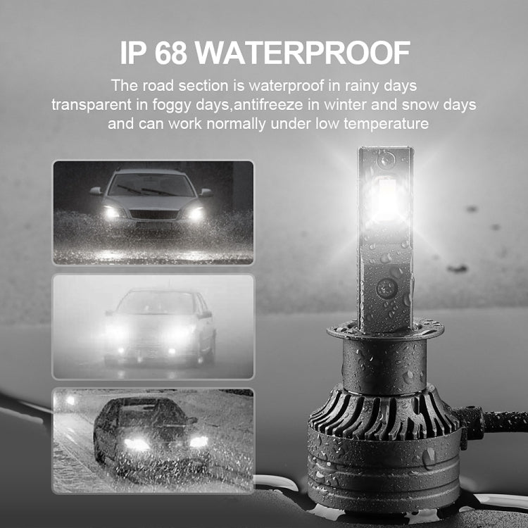 P1 H1 2 PCS DC9-36V / 30W / 6000K / 10000LM IP68 Waterproof Car LED Headlight(Cold White Light) - LED Headlamps by PMC Jewellery | Online Shopping South Africa | PMC Jewellery | Buy Now Pay Later Mobicred