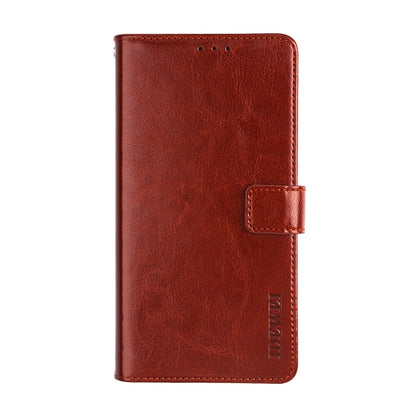 For TCL 20 SE idewei Crazy Horse Texture Horizontal Flip Leather Case with Holder & Card Slots & Wallet(Brown) - More Brand by idewei | Online Shopping South Africa | PMC Jewellery | Buy Now Pay Later Mobicred