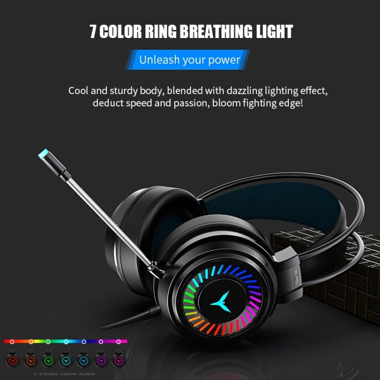 2 PCS G58 Head-Mounted Gaming Wired Headset with Microphone, Cable Length: about 2m, Color:Black 7.1 Single USB Version - Multimedia Headset by PMC Jewellery | Online Shopping South Africa | PMC Jewellery | Buy Now Pay Later Mobicred