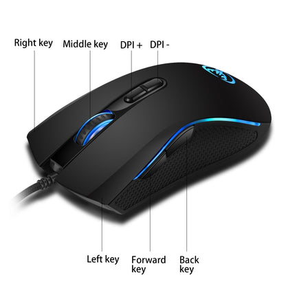 HXSJ P6+V100+A869 Keyboard Mouse Converter + One-handed Keyboard + Gaming Mouse Set - Wired Mice by HXSJ | Online Shopping South Africa | PMC Jewellery | Buy Now Pay Later Mobicred