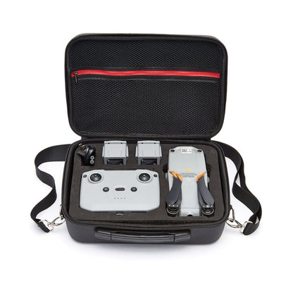 Portable Single Shoulder Storage Travel Carrying PU Cover Case Box for DJI Air 2S(Black + Black Liner) - Backpacks & Bags by PMC Jewellery | Online Shopping South Africa | PMC Jewellery | Buy Now Pay Later Mobicred