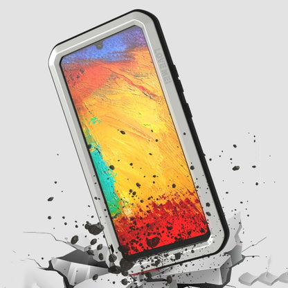 For Samsung Galaxy A42 LOVE MEI Metal Shockproof Waterproof Dustproof Protective Case with Glass(Red) - Galaxy Phone Cases by LOVE MEI | Online Shopping South Africa | PMC Jewellery | Buy Now Pay Later Mobicred