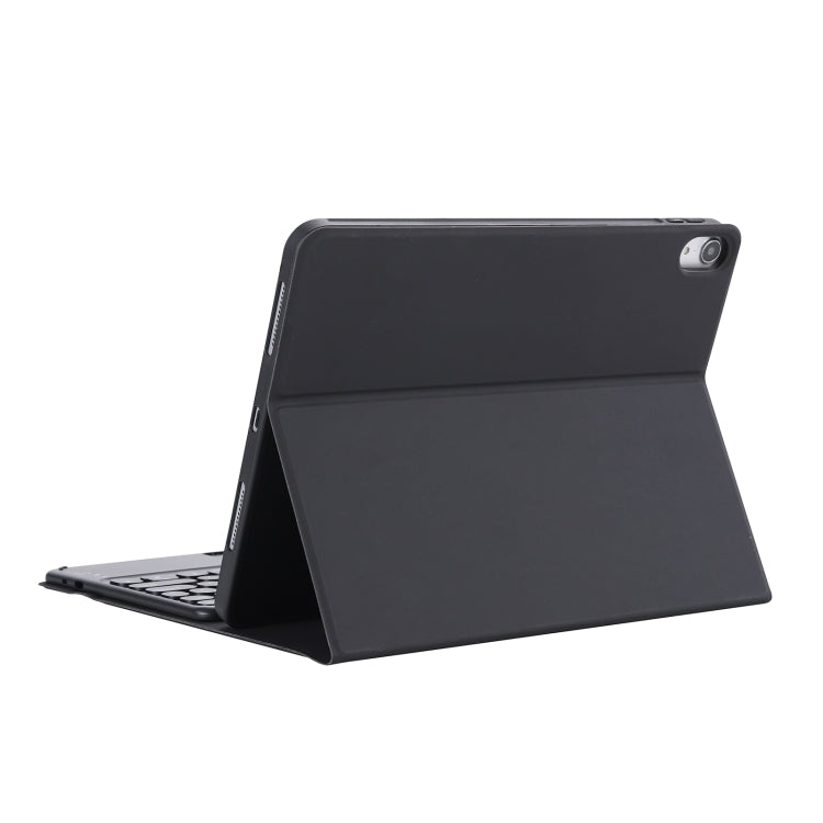 YT098B-A Detachable Candy Color Skin Feel Texture Round Keycap Bluetooth Keyboard Leather Case with Touch Control For  iPad Air 4 10.9 2020 / Air 5 10.9 2022 (Black) - For iPad Air by PMC TechLife | Online Shopping South Africa | PMC TechLife