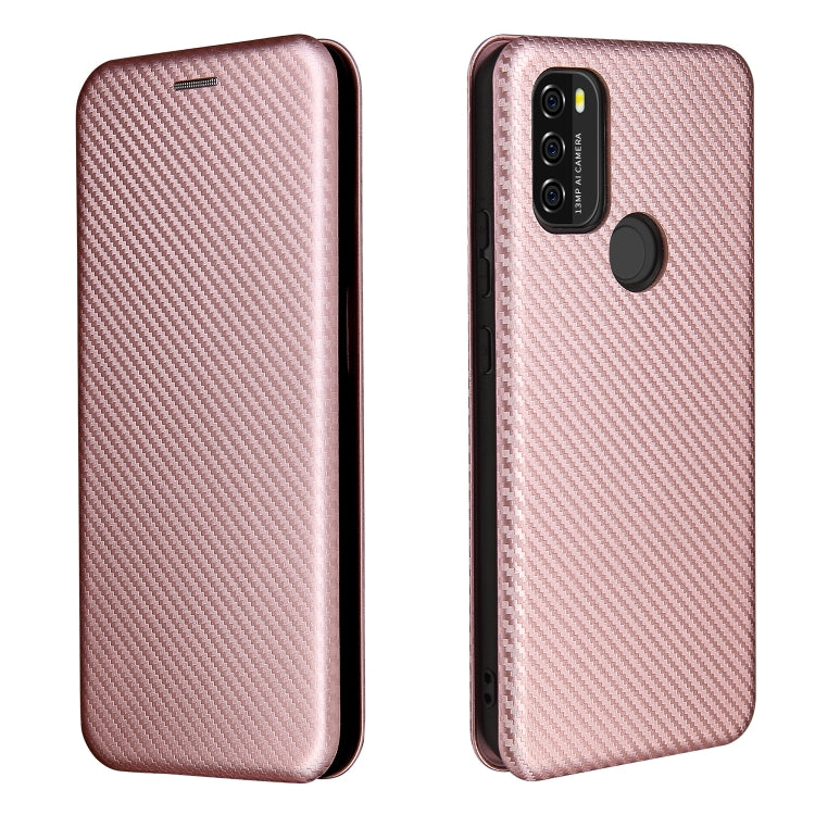 For Blackview A70 (2021) Carbon Fiber Texture Horizontal Flip TPU + PC + PU Leather Case with Card Slot(Pink) - More Brand by PMC Jewellery | Online Shopping South Africa | PMC Jewellery | Buy Now Pay Later Mobicred