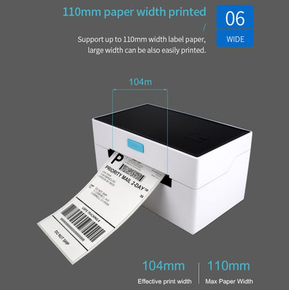 POS-9220 100x150mm Thermal Express Bill Self-adhesive Label Printer, USB + Bluetooth with Holder Version, UK Plug - Printer by PMC Jewellery | Online Shopping South Africa | PMC Jewellery | Buy Now Pay Later Mobicred