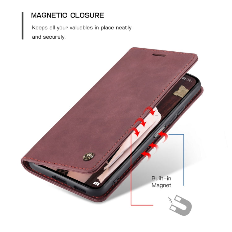 For Xiaomi Mi 11 Lite CaseMe 013 Multifunctional Horizontal Flip Leather Case, with Card Slot & Holder & Wallet(Wine Red) - Xiaomi Cases by CaseMe | Online Shopping South Africa | PMC Jewellery | Buy Now Pay Later Mobicred