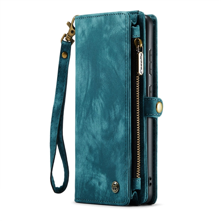 ForFor Samsung Galaxy S21 FE CaseMe 008 Detachable Multifunctional Flip Leather Phone Case(Blue) - free shipping - PMC Jewellery - Order now!