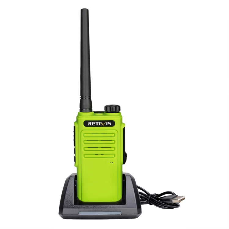 RETEVIS RT47 PMR446 16CHS IP67 Waterproof FRS Two Way Radio Handheld Walkie Talkie, EU Plug(Green) - Handheld Walkie Talkie by RETEVIS | Online Shopping South Africa | PMC Jewellery | Buy Now Pay Later Mobicred