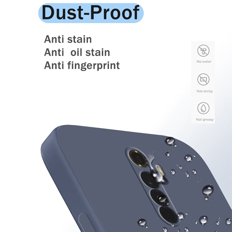 For OPPO Realme X2 Pro  / Reno Ace Solid Color Imitation Liquid Silicone Straight Edge Dropproof Full Coverage Protective Case(Black) - Realme Cases by PMC TechLife | Online Shopping South Africa | PMC TechLife | Buy Now Pay Later Mobicred