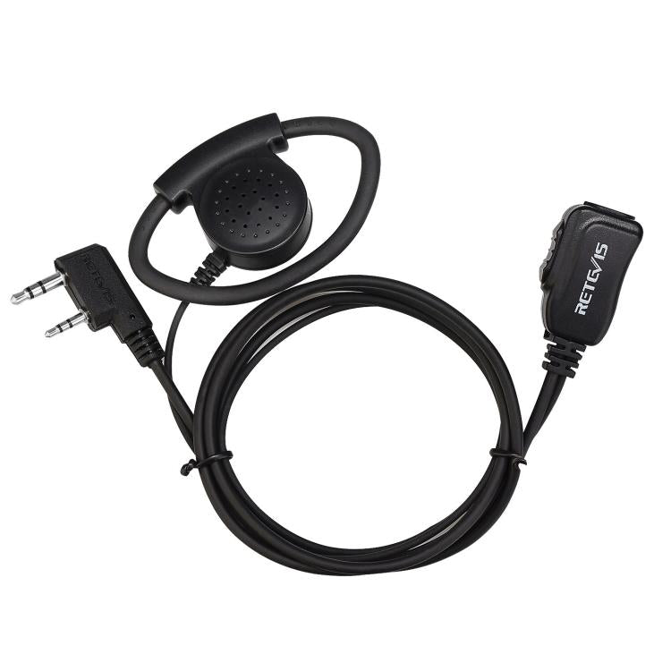 RETEVIS EEK012 Adjustable Contour High Volume K-head Double-needle D-type Ear Hook for H-777/RT-5R/RT1/RT2/RT5 /888s/UV5R - Microphones & Headsets by RETEVIS | Online Shopping South Africa | PMC Jewellery | Buy Now Pay Later Mobicred