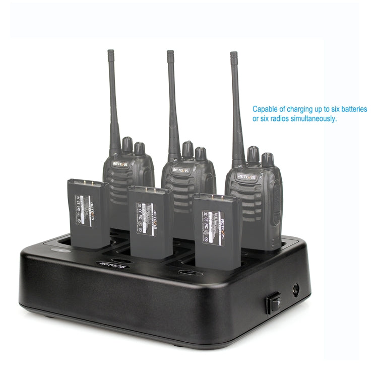 RETEVIS RTC777 Six-Way Walkie Talkie Charger for Retevis H777, US Plug - free shipping - PMC Jewellery - Order now!