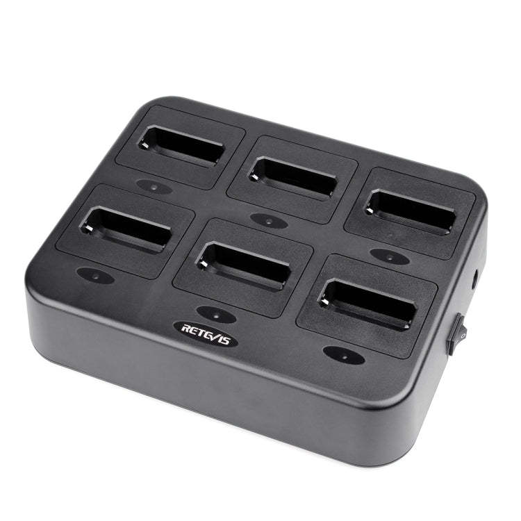 RETEVIS RTC22 Multi-function Six-Way Walkie Talkie Charger for Retevis RT22, US Plug - Batteries & Chargers by RETEVIS | Online Shopping South Africa | PMC Jewellery | Buy Now Pay Later Mobicred