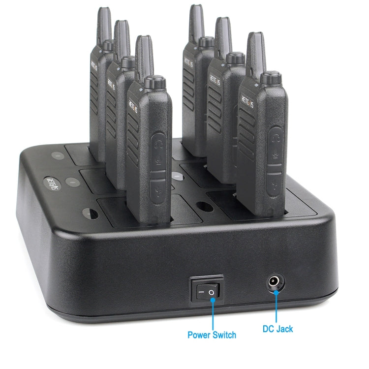 RETEVIS RTC22 Multi-function Six-Way Walkie Talkie Charger for Retevis RT22, US Plug - free shipping - PMC Jewellery - Order now!