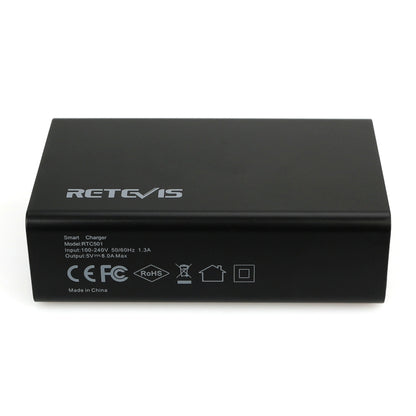 RETEVIS RTC501 40W / 8A 5 Ports USB Multi-function Charger Desktop Charging Station for H-777/RT27/RT7/RT22/H-777S - Batteries & Chargers by RETEVIS | Online Shopping South Africa | PMC Jewellery | Buy Now Pay Later Mobicred