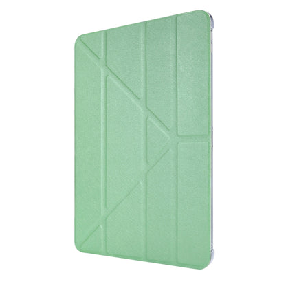 For iPad Air 13 2024 / iPad Pro 12.9 2022 / 2021 Silk Texture Horizontal Deformation Flip Leather Tablet Case with Holder(Green) - iPad Pro 12.9 (2022/2021) Cases by PMC Jewellery | Online Shopping South Africa | PMC Jewellery | Buy Now Pay Later Mobicred