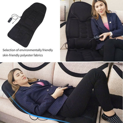 5 Massage Heads 8 Modes Car / Household Multifunctional Whole Body Cervical Massage Seat Cushion, Plug Type:US Plug(Black) - Seat Accessories by PMC Jewellery | Online Shopping South Africa | PMC Jewellery | Buy Now Pay Later Mobicred