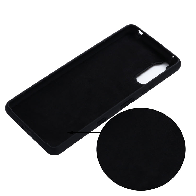 For Sony Xperia 1 III Pure Color Liquid Silicone Shockproof Full Coverage Case(Black) - Sony Cases by PMC TechLife | Online Shopping South Africa | PMC TechLife