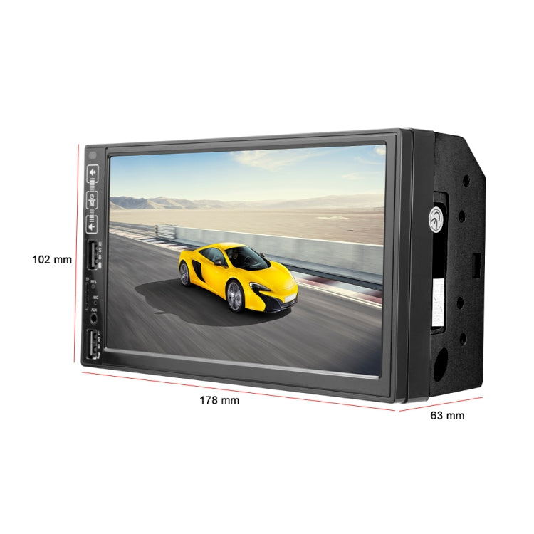 A2821 Car 7 inch Screen HD MP5 Player, Support Bluetooth / FM with Remote Control, Style:Standard + 8LEDs Light Camera - Car MP3 & MP4 & MP5 by PMC Jewellery | Online Shopping South Africa | PMC Jewellery | Buy Now Pay Later Mobicred