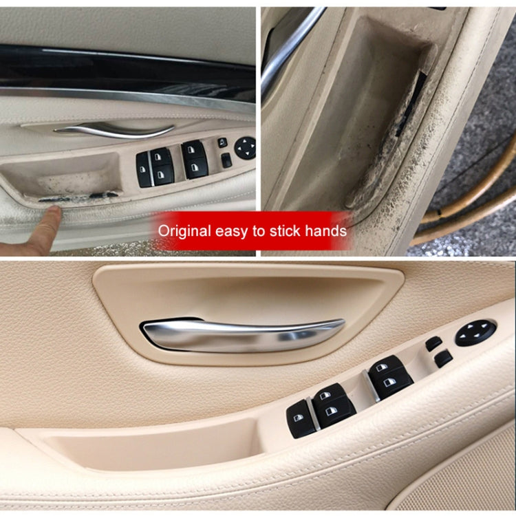 Car Left Front Inner Door Armrest for BMW  5 Series F10 / F18, Left Driving(Beige) - Door Handles by PMC Jewellery | Online Shopping South Africa | PMC Jewellery