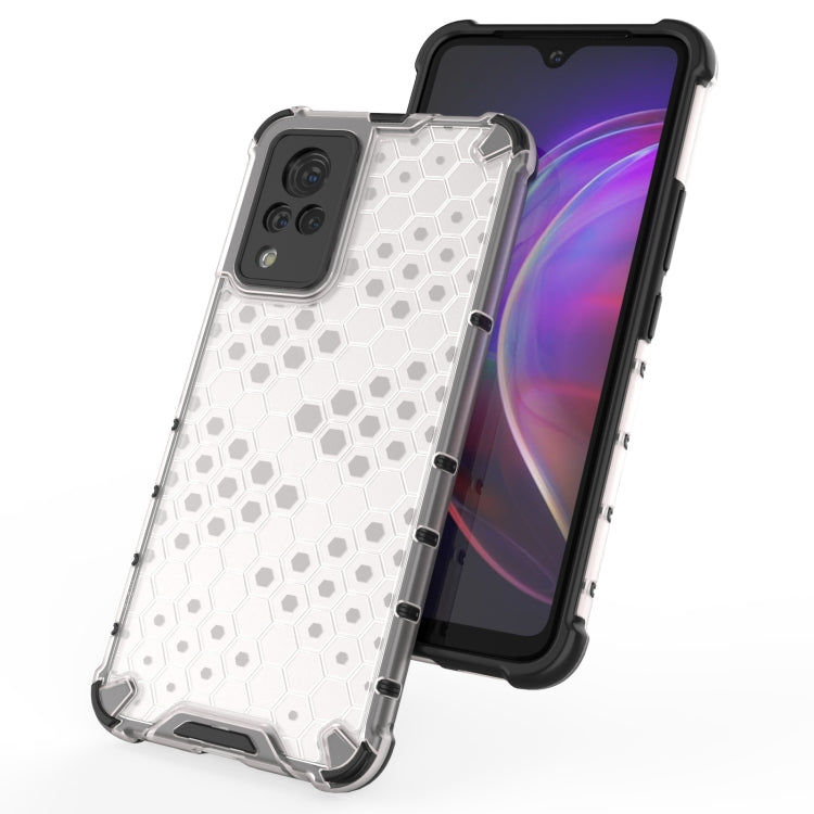 For vivo V21 Shockproof Honeycomb PC + TPU Case(Red) - vivo Cases by PMC TechLife | Online Shopping South Africa | PMC TechLife | Buy Now Pay Later Mobicred