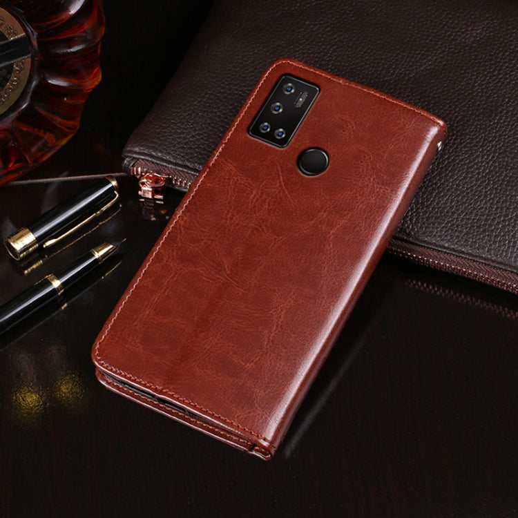 For Cubot C20 idewei Crazy Horse Texture Horizontal Flip Leather Case with Holder & Card Slots & Wallet(Rose Red) - More Brand by idewei | Online Shopping South Africa | PMC Jewellery | Buy Now Pay Later Mobicred