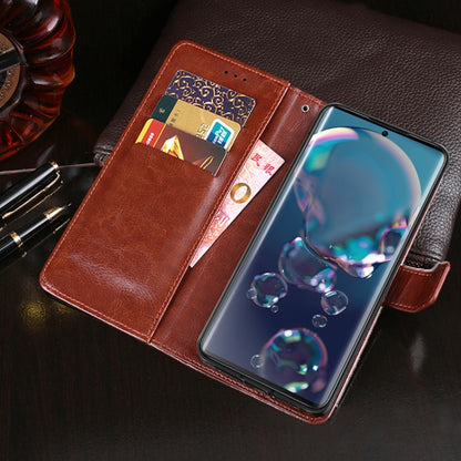 For Sharp Aquos R6 idewei Crazy Horse Texture Horizontal Flip Leather Case with Holder & Card Slots & Wallet(Brown) - More Brand by idewei | Online Shopping South Africa | PMC Jewellery | Buy Now Pay Later Mobicred