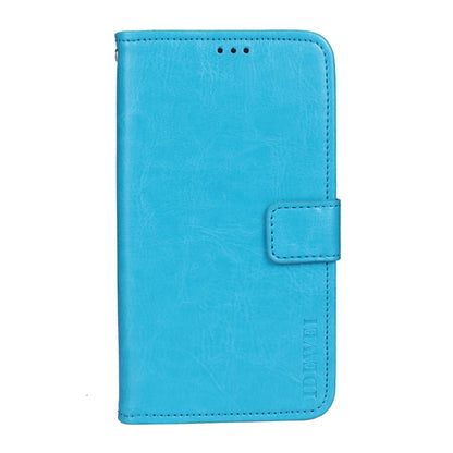 For Sharp Aquos R6 idewei Crazy Horse Texture Horizontal Flip Leather Case with Holder & Card Slots & Wallet(Sky Blue) - More Brand by idewei | Online Shopping South Africa | PMC Jewellery | Buy Now Pay Later Mobicred