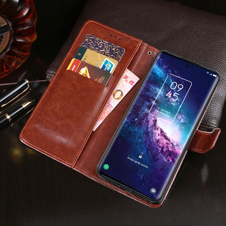 For TCL 20 Pro 5G idewei Crazy Horse Texture Horizontal Flip Leather Case with Holder & Card Slots & Wallet(Rose Red) - More Brand by idewei | Online Shopping South Africa | PMC Jewellery | Buy Now Pay Later Mobicred