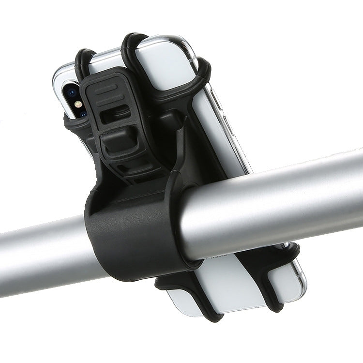 Silica Gel Bicycle Universal Phone Holder(Black) - Holders by PMC TechLife | Online Shopping South Africa | PMC TechLife | Buy Now Pay Later Mobicred