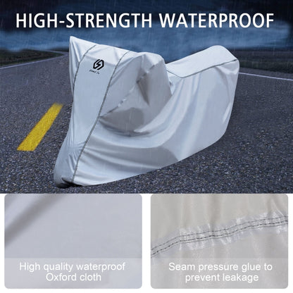 WUPP CS-1410B2 Motorcycle Thickened Oxford Cloth All-inclusive Waterproof Sun-proof Protective Cover, Size:M(Silver) - Protective Gear by WUPP | Online Shopping South Africa | PMC Jewellery | Buy Now Pay Later Mobicred