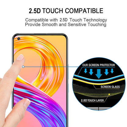 For OPPO Realme 8 / 8 Pro Full Glue Full Cover Screen Protector Tempered Glass Film - Realme Tempered Glass by PMC Jewellery | Online Shopping South Africa | PMC Jewellery | Buy Now Pay Later Mobicred