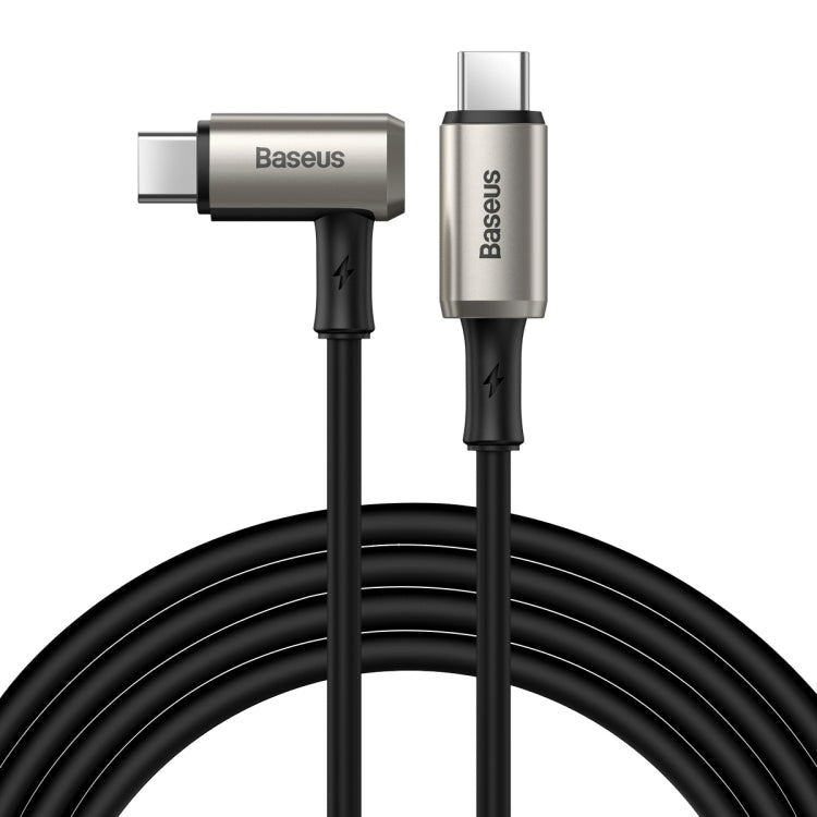 Baseus CATPN-01 100W 5A PD3.1 Gen2 USB-C / Type-C to USB-C / Type-C HD Same Screen Coaxial Hammer Cable, Cable Length: 1.5m(Black) - Video & Audio Cable by Baseus | Online Shopping South Africa | PMC Jewellery | Buy Now Pay Later Mobicred