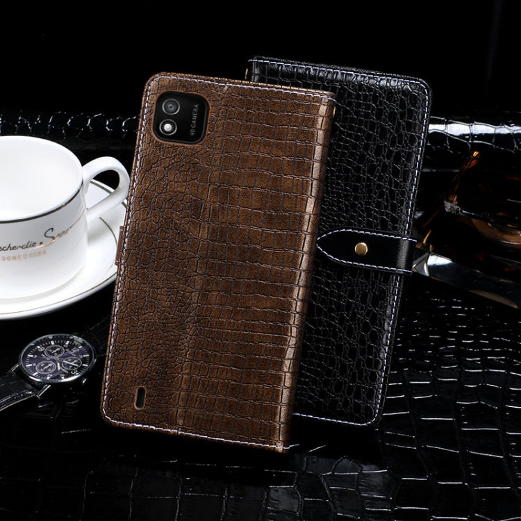 For Wiko Y62 idewei Crocodile Texture Horizontal Flip Leather Case with Holder & Card Slots & Wallet(Black) - More Brand by idewei | Online Shopping South Africa | PMC Jewellery | Buy Now Pay Later Mobicred