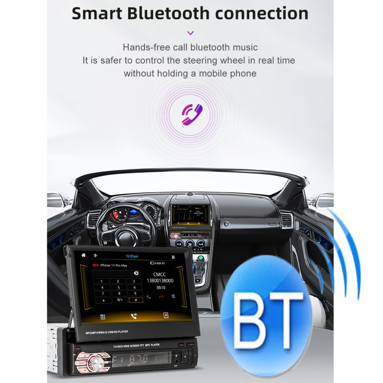 9601C HD 7 inch Manually Retractable Screen Car MP5 Player GPS Navigation Bluetooth Radio, Support Mirror Link & FM & TF Card & USB - Car MP3 & MP4 & MP5 by PMC TechLife | Online Shopping South Africa | PMC TechLife | Buy Now Pay Later Mobicred