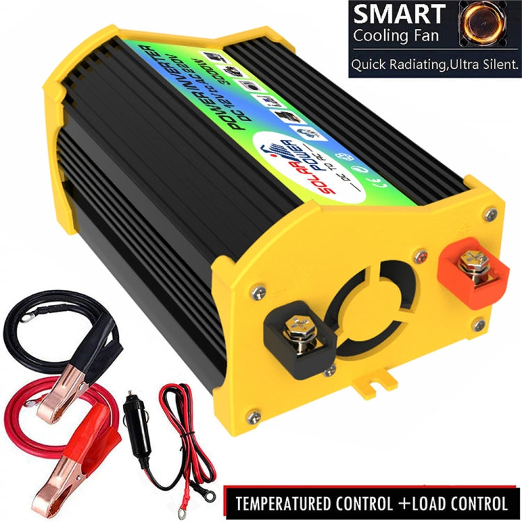 Legend I Generation DC12V to AC220V 3000W Modified Square Wave Car Power Inverter(Black) - free shipping - PMC TechLife - Order now!