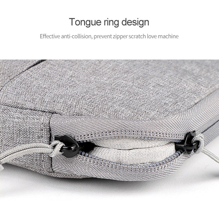 ND01DS Polyester Notebook Laptop Liner Bag with Small Bag, Size:13.3 inch(Hemp Grey) - 13.3 inch by PMC Jewellery | Online Shopping South Africa | PMC Jewellery | Buy Now Pay Later Mobicred