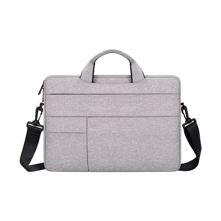 ND05SDJ Oxford Cloth + Nylon Laptop Portable Shoulder Bag, Size:13.3 inch(Hemp Gray) - 13.3 inch by PMC Jewellery | Online Shopping South Africa | PMC Jewellery | Buy Now Pay Later Mobicred