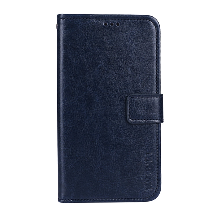 For Doogee X95 / X95 Pro idewei Crazy Horse Texture Horizontal Flip Leather Case with Holder & Card Slots & Wallet(Dark Blue) - More Brand by idewei | Online Shopping South Africa | PMC Jewellery | Buy Now Pay Later Mobicred