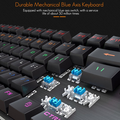 iMICE MK-X80 104 Keys Mechanical Blue-axis Backlight Wired Gaming Keyboard - Wired Keyboard by iMICE | Online Shopping South Africa | PMC Jewellery | Buy Now Pay Later Mobicred