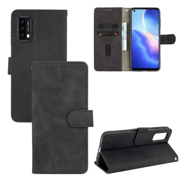 For Blackview A90 Solid Color Skin Feel Magnetic Buckle Horizontal Flip Calf Texture PU Leather Case with Holder & Card Slots & Wallet(Black) - More Brand by PMC Jewellery | Online Shopping South Africa | PMC Jewellery | Buy Now Pay Later Mobicred