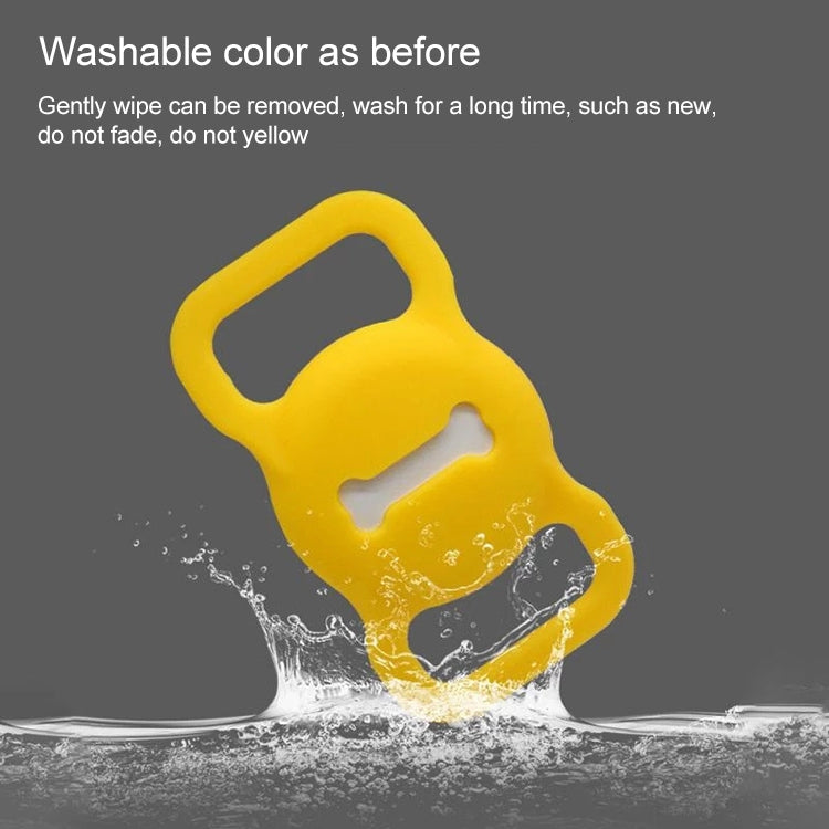 Shockproof Anti-scratch Silicone Case Protective Cover, Style: Bones, Model:For AirTag(Gray) - Other by PMC TechLife | Online Shopping South Africa | PMC TechLife
