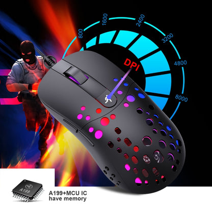 HXSJ A904 RGB Light Macro Programming Mechanical Gaming Wired Mouse(Black) - Wired Mice by HXSJ | Online Shopping South Africa | PMC Jewellery | Buy Now Pay Later Mobicred